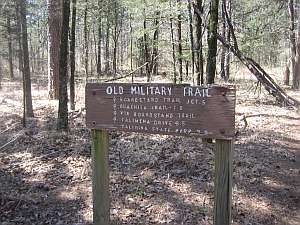Old Mil Trail Sign.