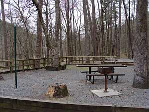 Cossatot Falls campground.