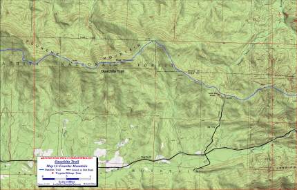 Ouachita Trail Map 11 Fourche Mt.