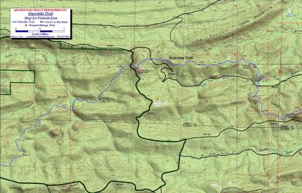 Ouachita Trail Map 24 Flatside East.