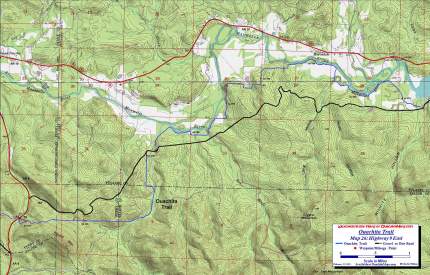 Ouachita Trail Map 26 Highway 9 East.