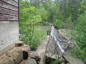 Robbers Cave - Building Dam.