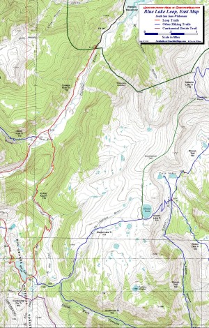 South San Juan, Blue Lake Map East at 1:24,000 scale.